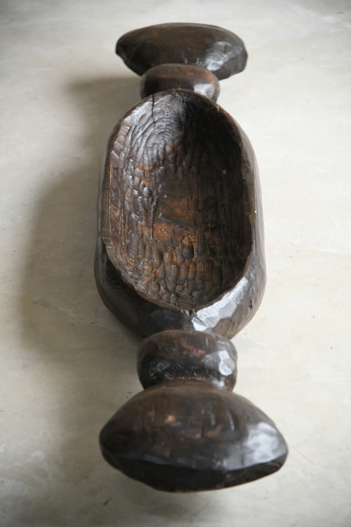 Large African Carved Bowl