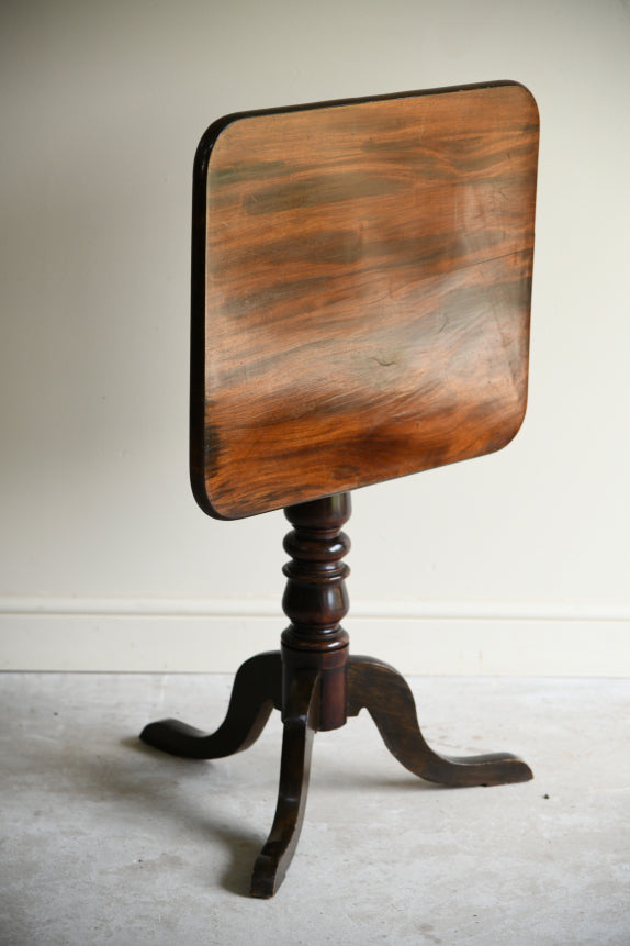 Antique Mahogany Tilt Top Occasional Table