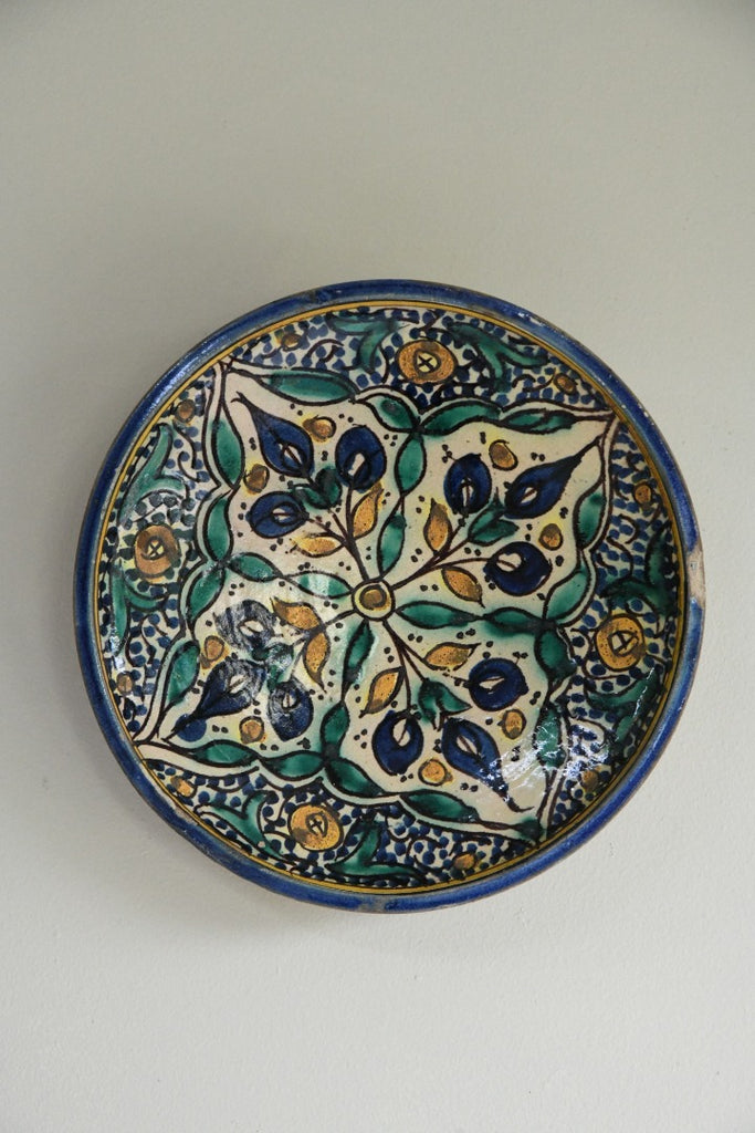 Decorative Moroccan Pottery Dish