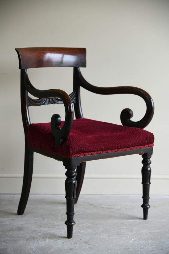 19th Century Mahogany Carver Chair