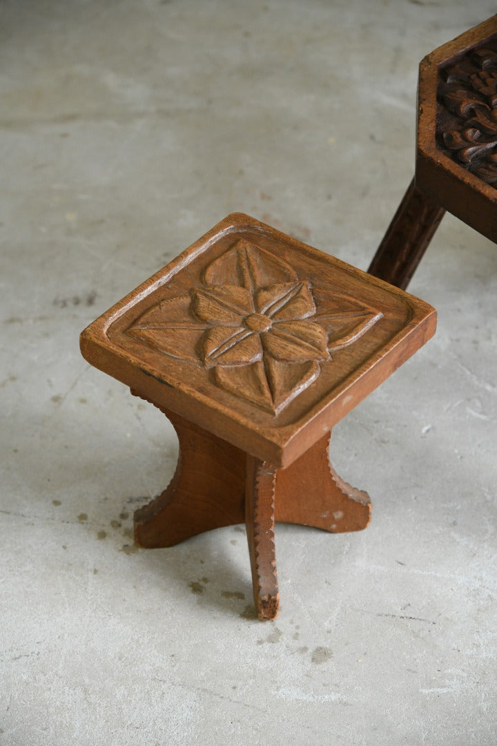 Small Carved Stool