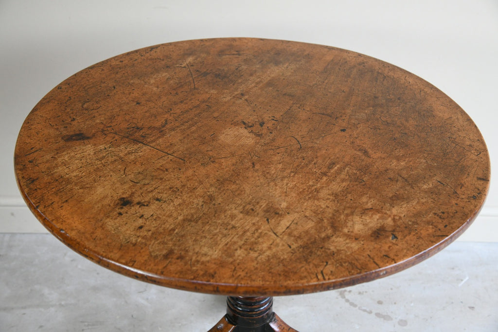 Antique Mahogany Round Occasional Table