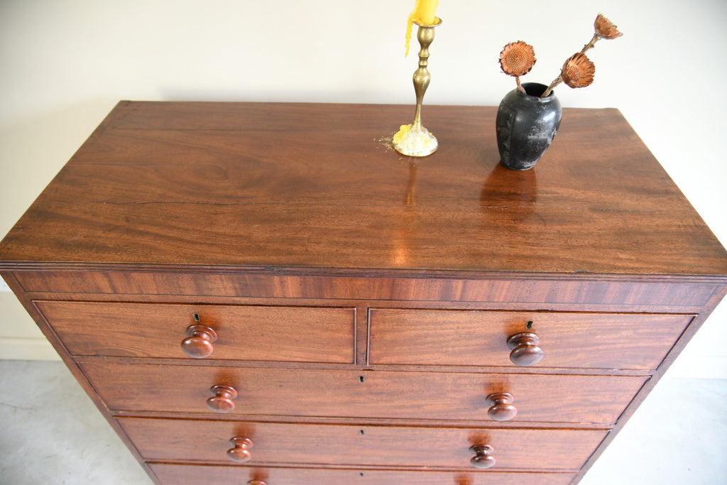 19th Century Mahogany Straight Front Chest of Drawers