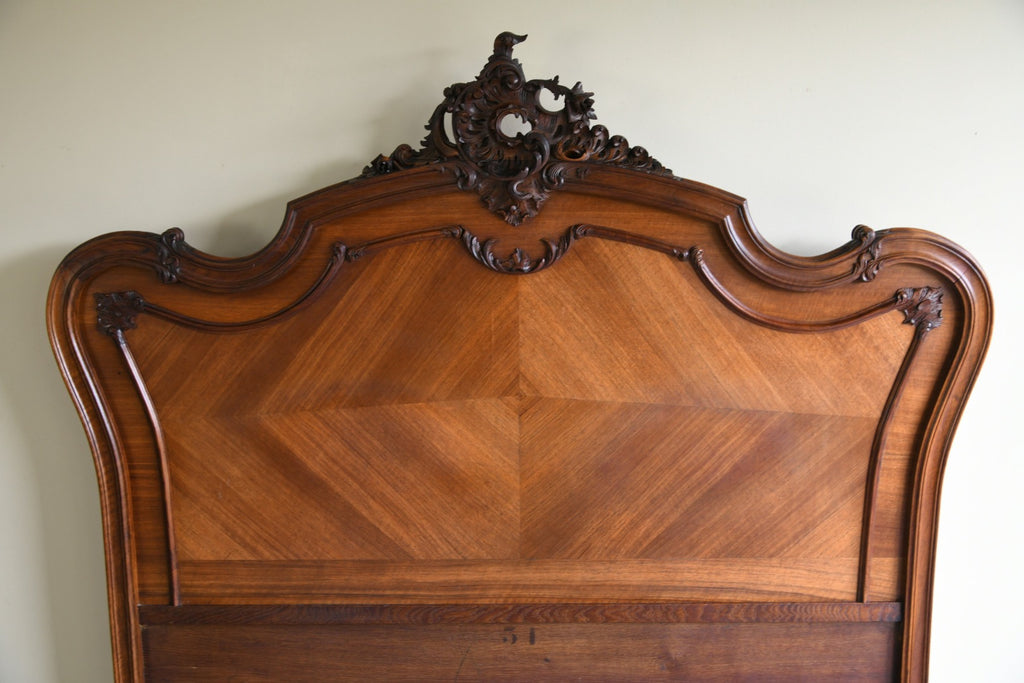 Antique French Walnut Bed