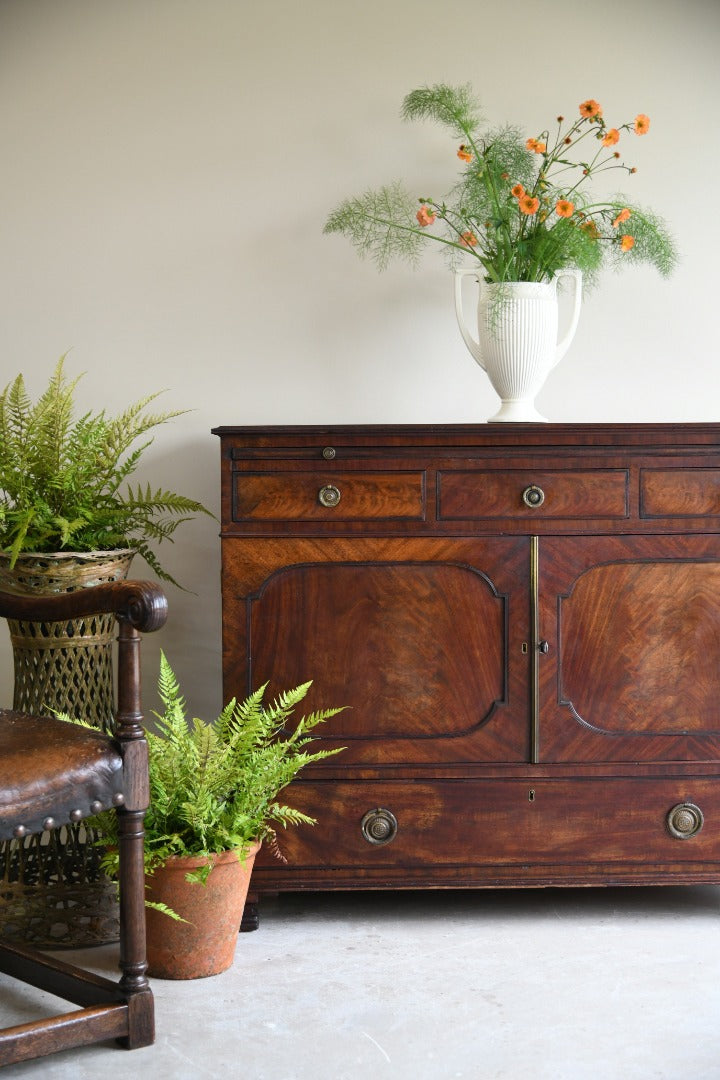Georgian Mahogany Press Cupboard