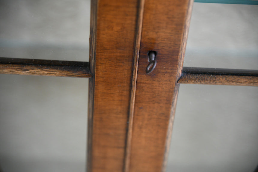 Art Deco Glazed Walnut Display Cabinet