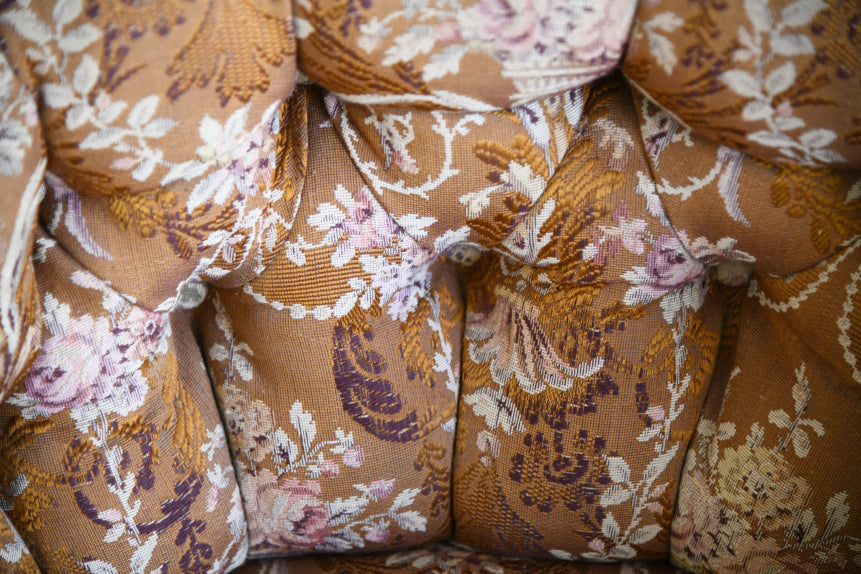 Victorian Button Back Tub Chair for Reupholstery