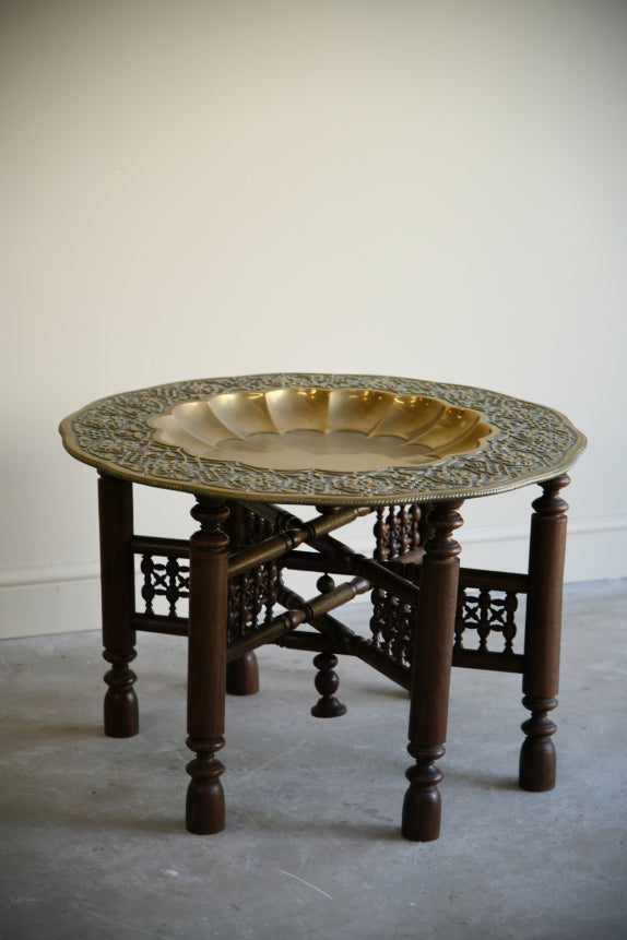 Eastern Brass Tray Table