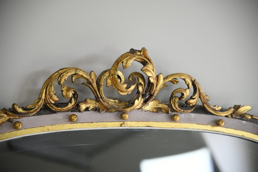 Antique Victorian Overmantle Mirror