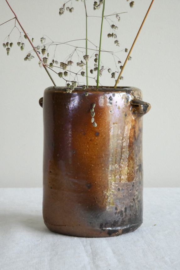 Brown Salt Glazed Pot