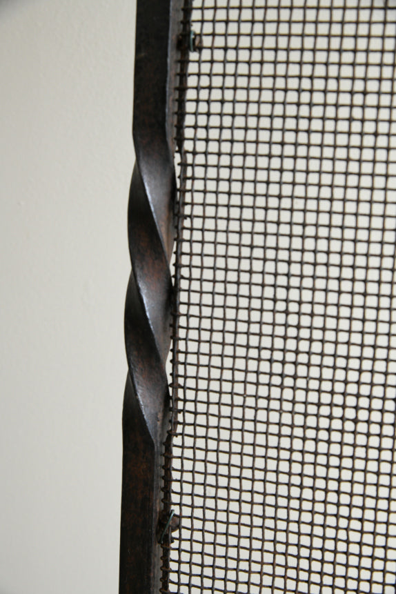 Black Iron Fire Screen