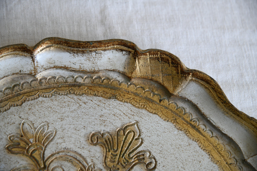 Vintage Florentine Style Tray