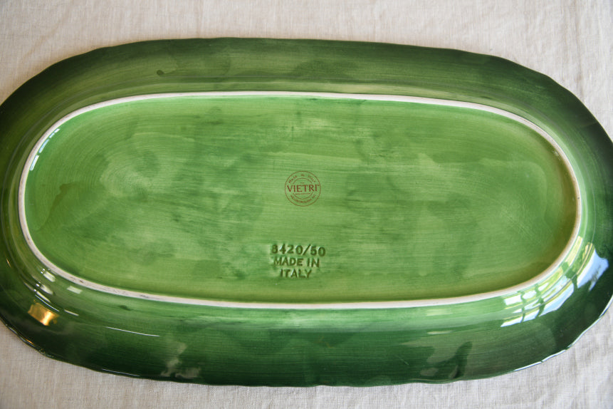 Vietri Foglia Fresca Platter