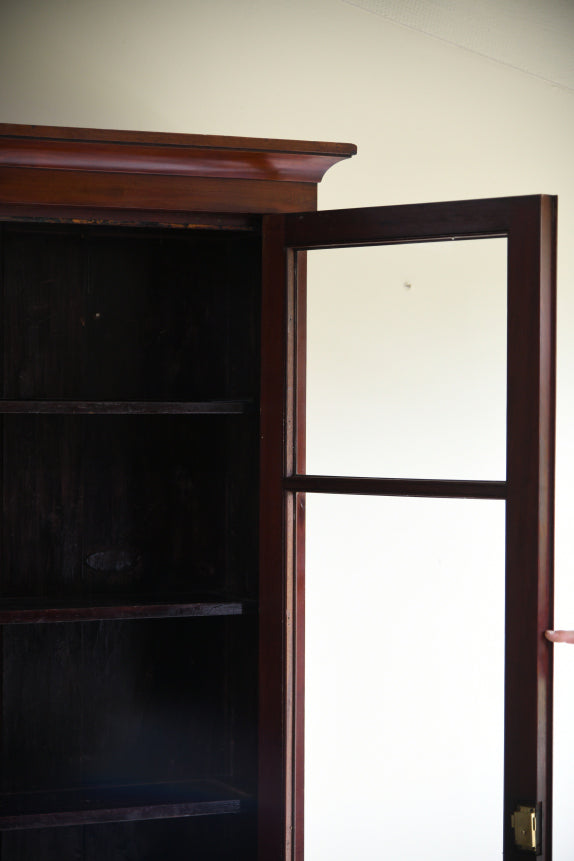 Antique Victorian Mahogany Glazed Bookcase