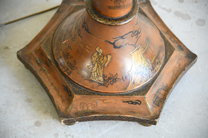 Vintage Oriental Chinoiserie Standard Lamp