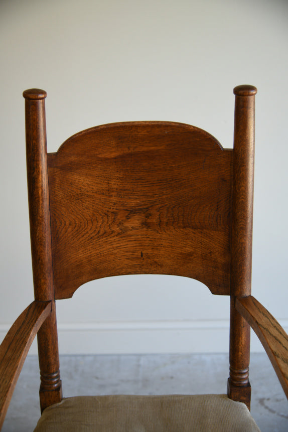 Arts & Crafts William Birch Oak Armchair