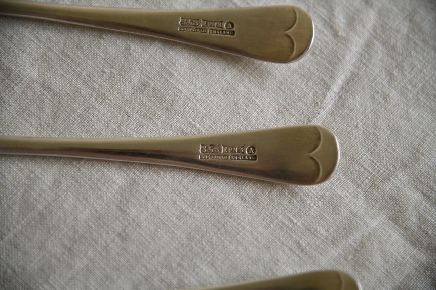 5 Vintage EPNS Soup Spoon