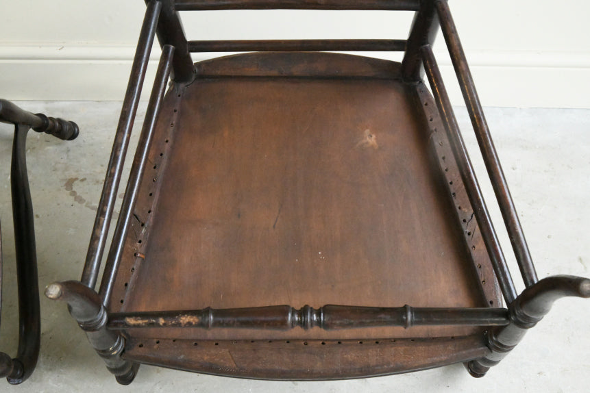 Pair Victorian Bentwood Chairs