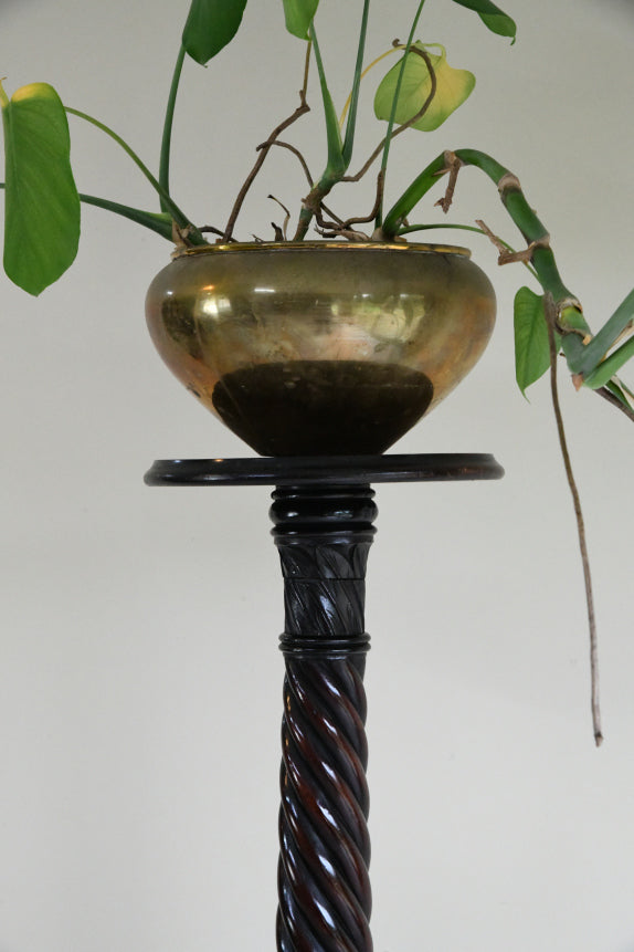 Mahogany Torchere