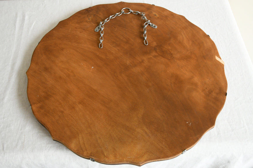 Vintage Deco Style Peach Mirror