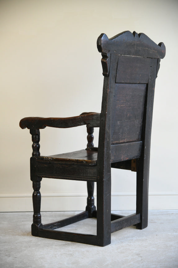 Antique Oak Wainscot Chair