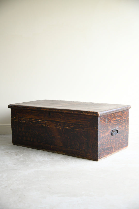 Antique Scumbled Pine Trunk