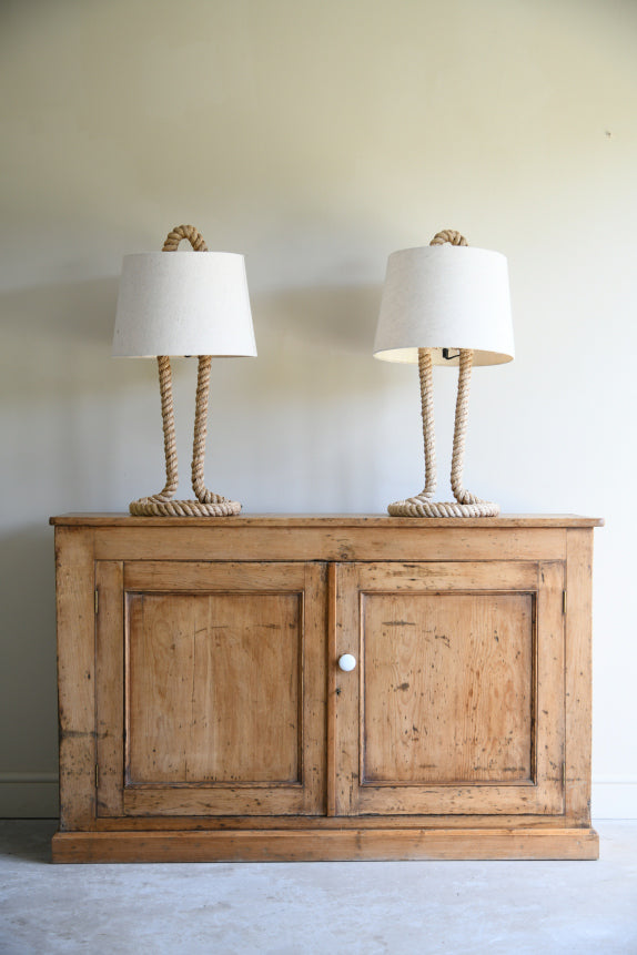 Antique Rustic Pine Sideboard – Kernow Furniture - Main Image