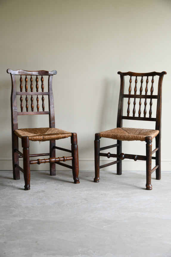 4 Rustic Country Kitchen Chairs