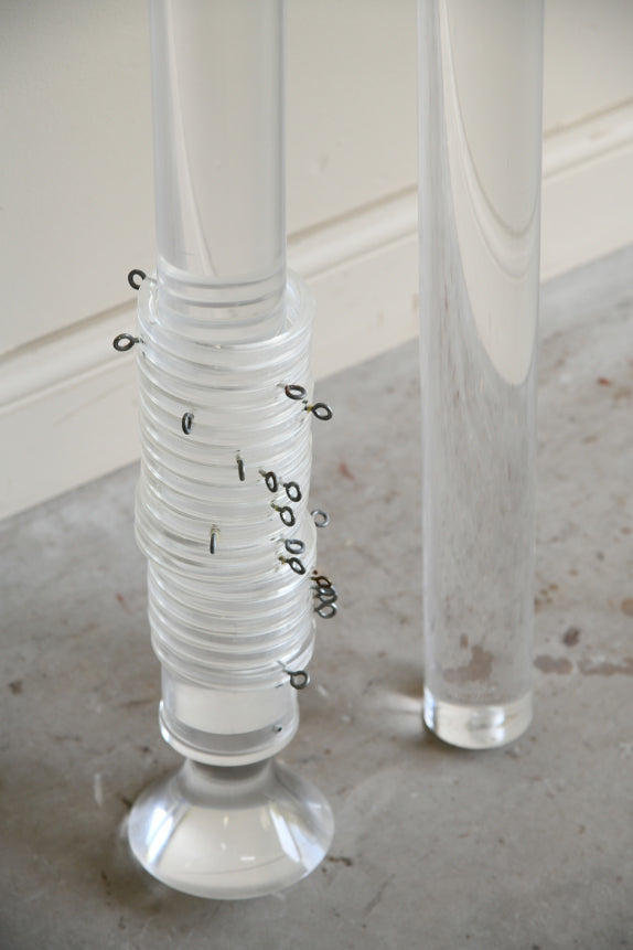 Vintage Clear Acrylic Curtain Pole