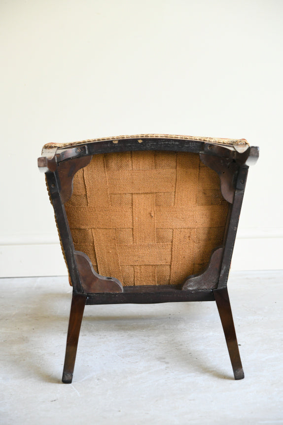Antique Inlaid Dutch Occasional Chair