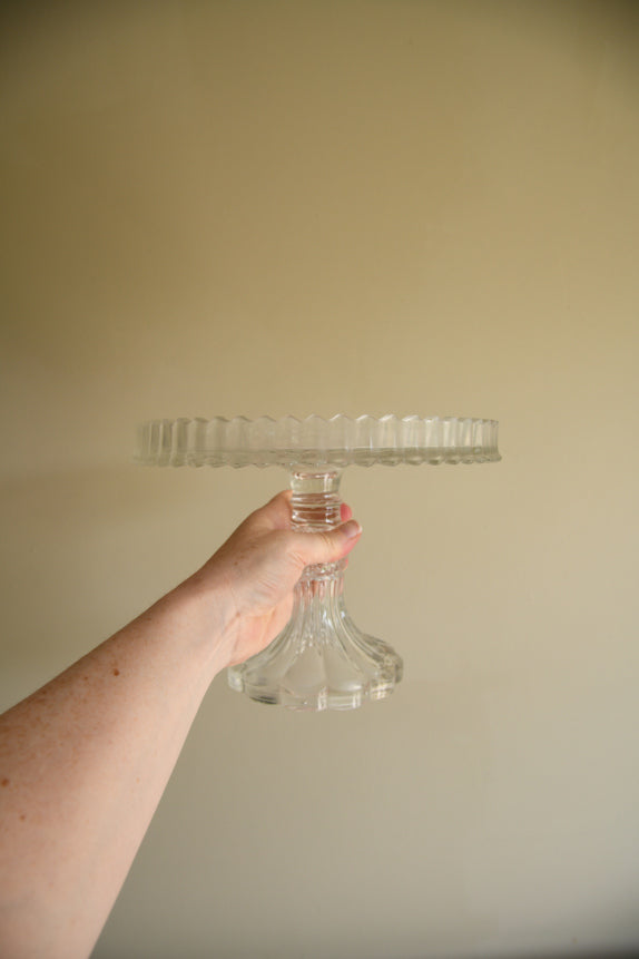 Vintage Glass Cake Stand