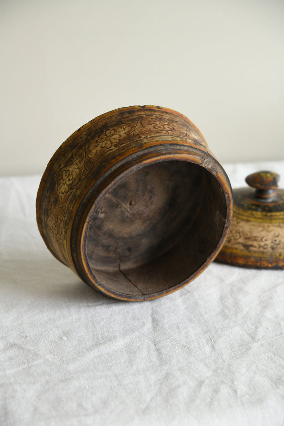 Indian Woodenware Pots