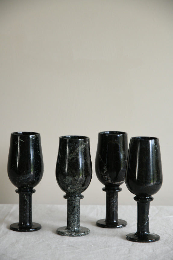 4 Onyx Goblets