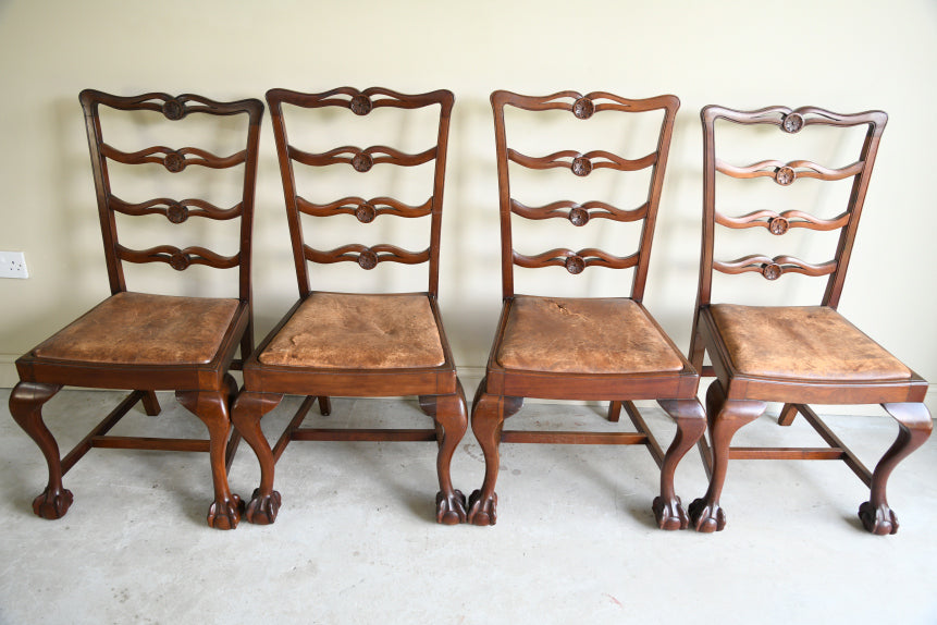 Set 6 Georgian Style Mahogany Dining Chairs