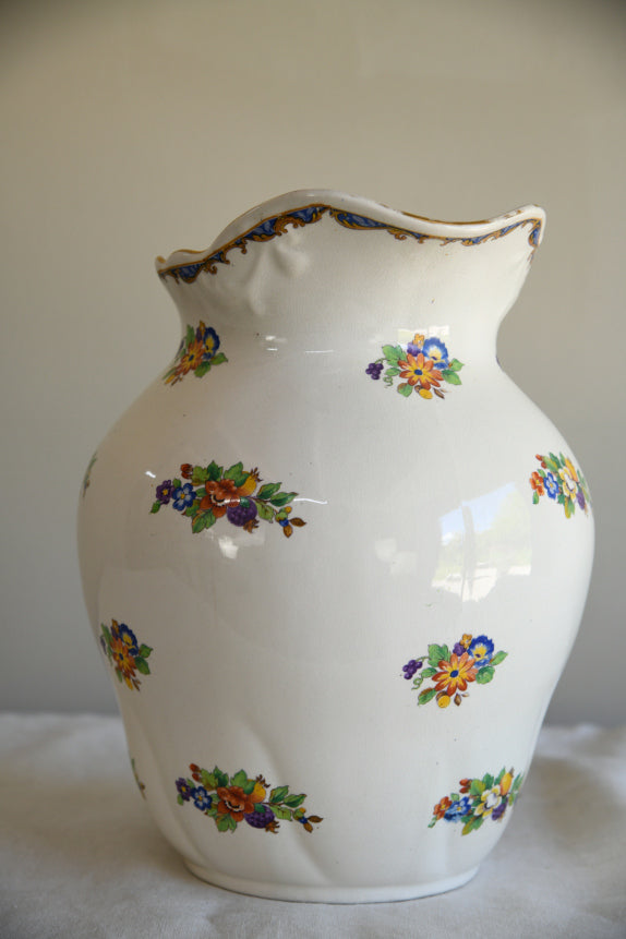 Large Antique Floral Jug