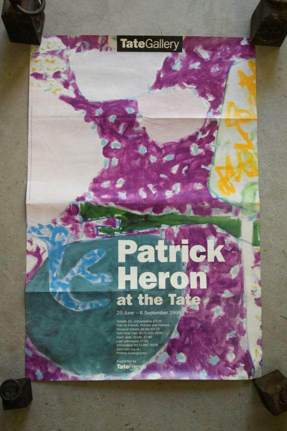 Peter Heron Vintage Tate Exhibition Poster