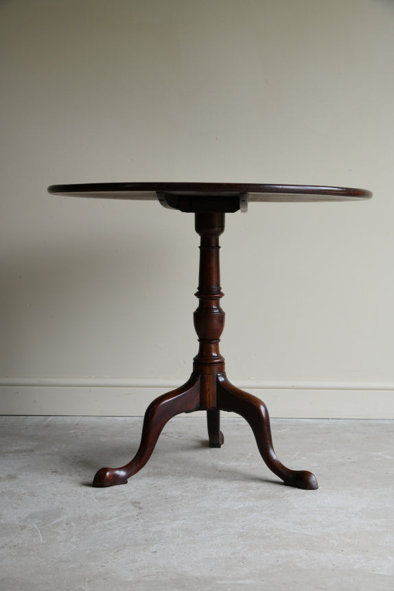 Antique Mahogany Tilt Top Tripod Table