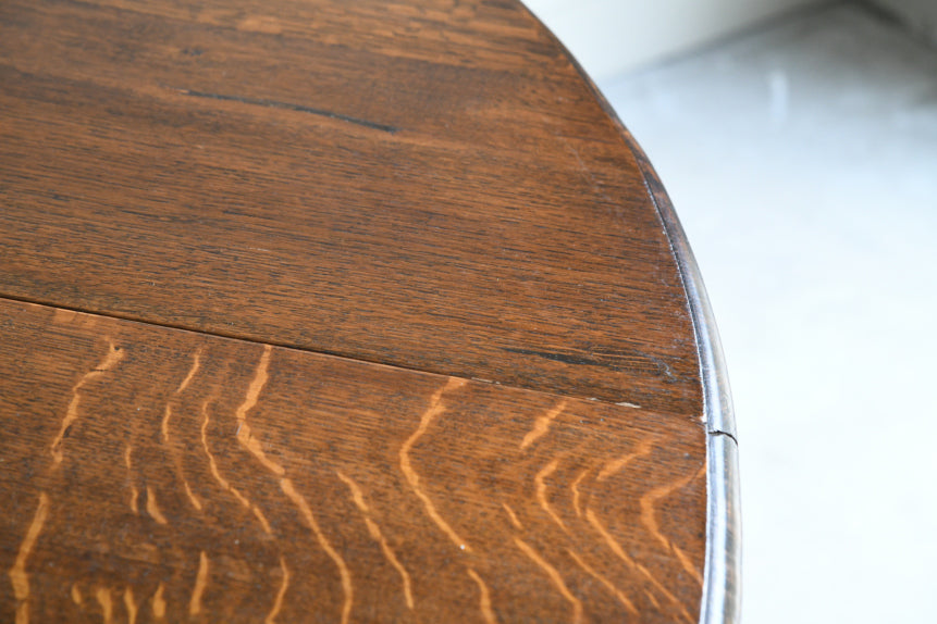 Oval Oak Barley Twist Table