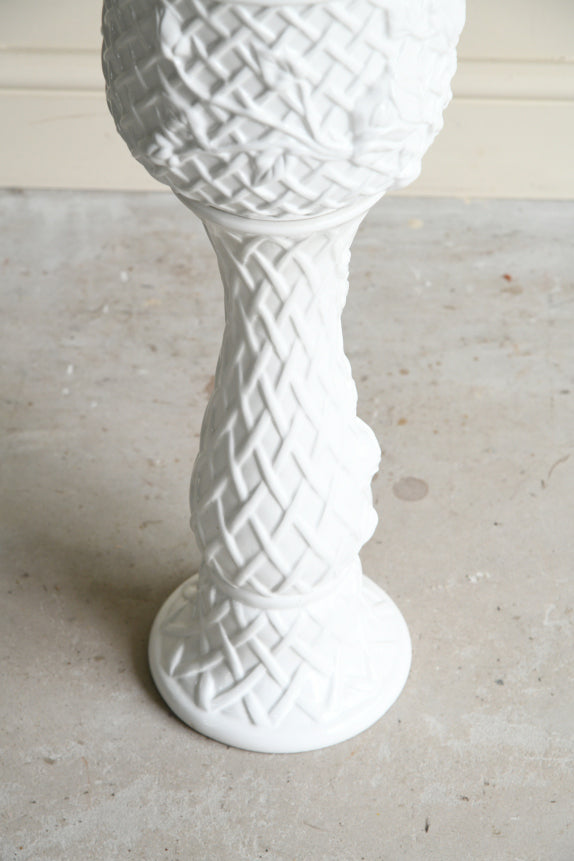 White Ceramic Jardiniere