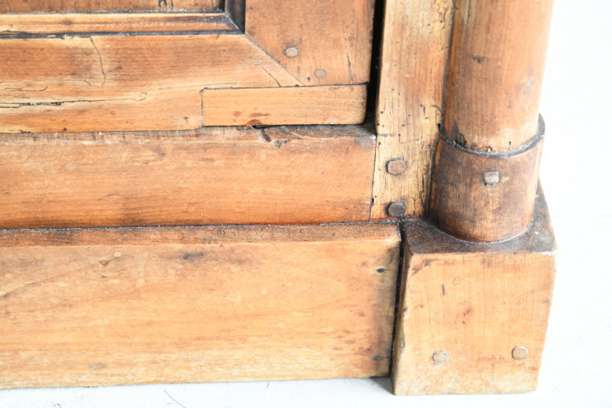 Antique Continental Fruitwood Cupboard