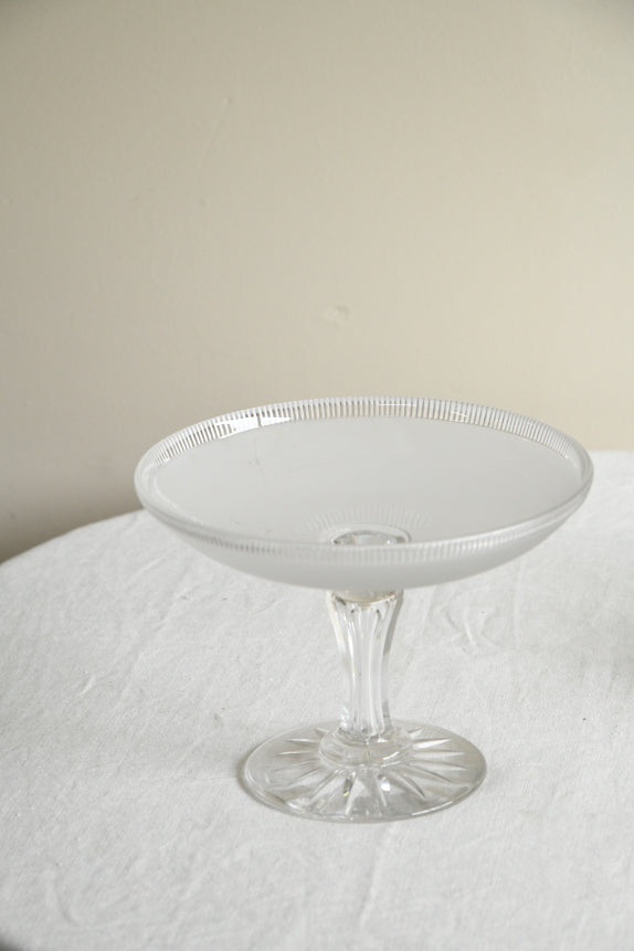 Frosted Glass Tazza