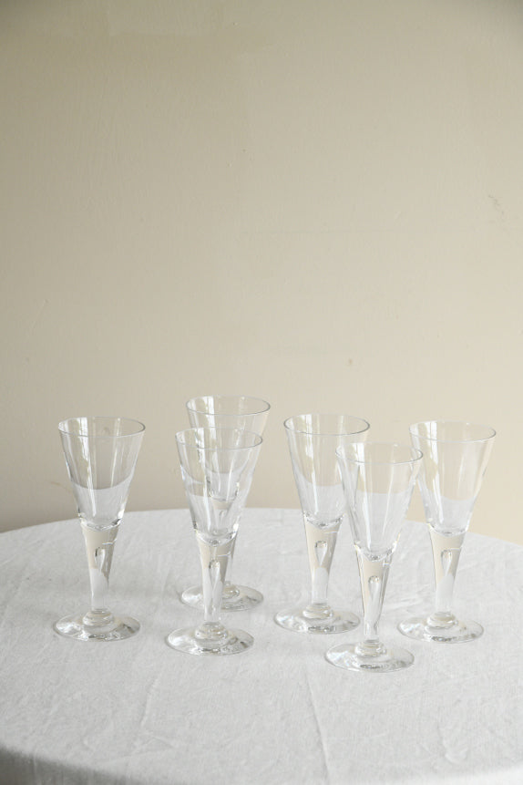6 Dartington Sharon Wine Glasses
