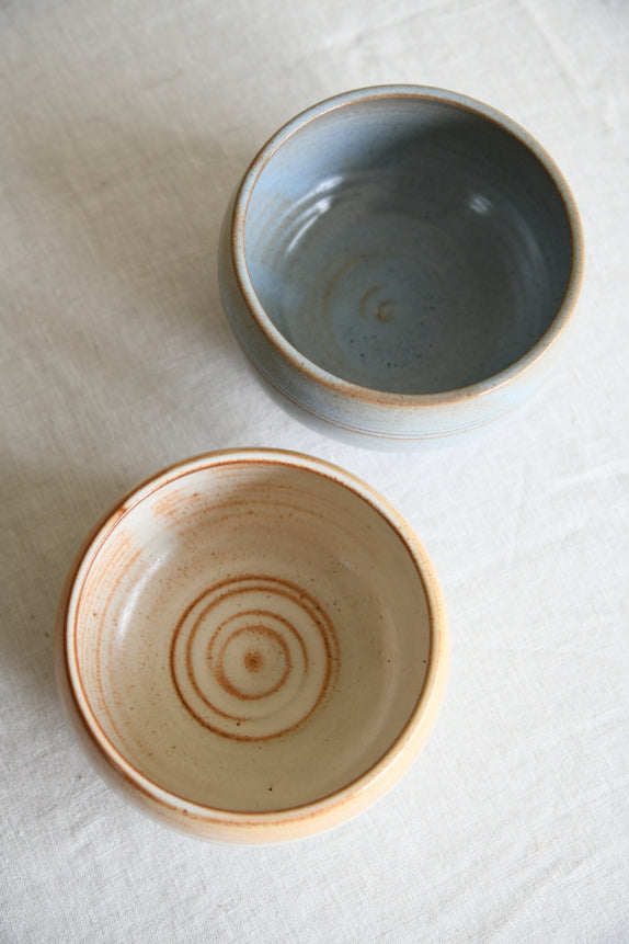 Pair Bowls St Nectans Pottery Tintagel