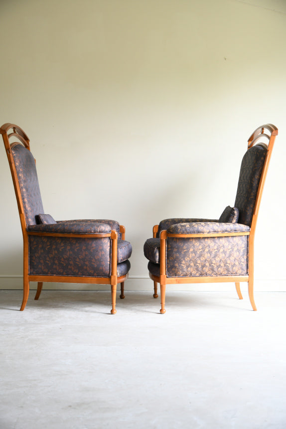 Pair Italian Carpenelli Armchairs