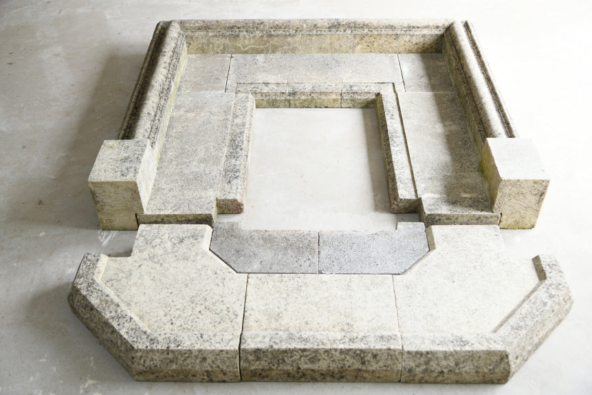 Bolection Style Limestone Fireplace