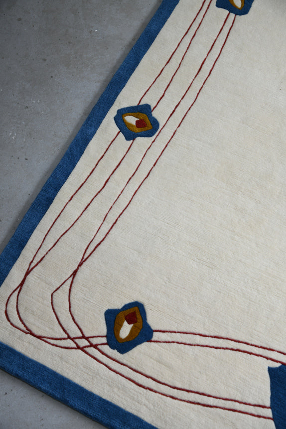 Large Art Nouveau Style Wool Rug