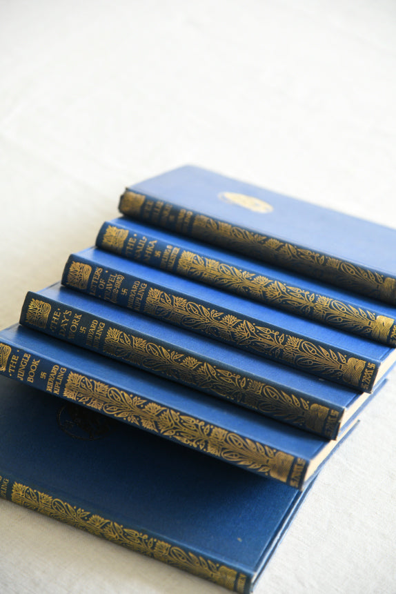 6 Rudyard Kipling Hard Back Books