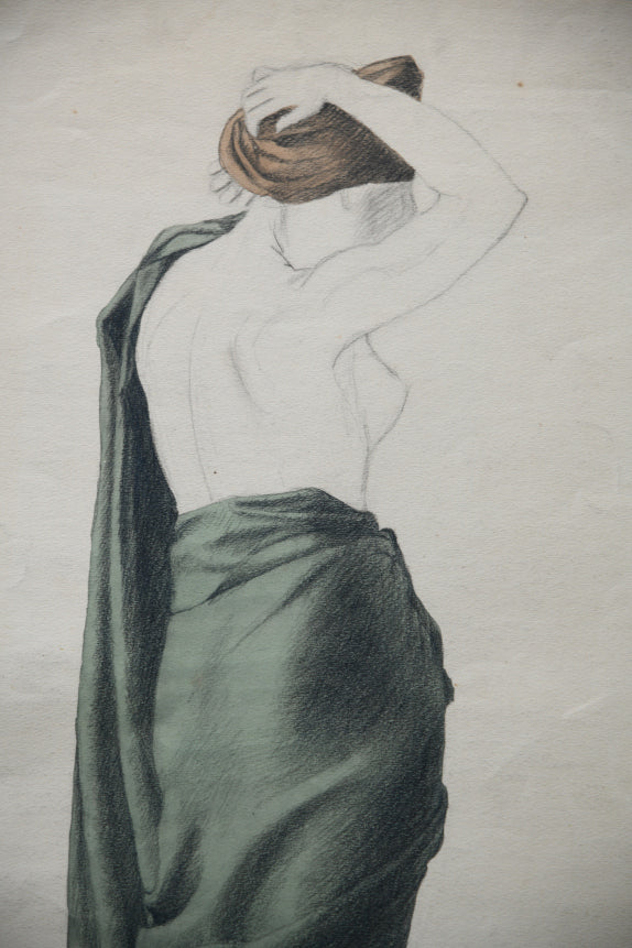 Study of Draped Female Figure