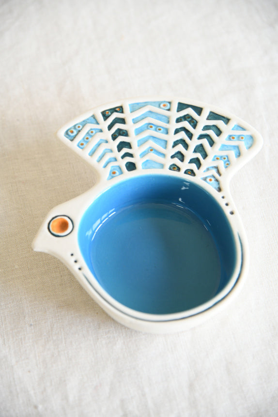 Retro Carlton Ware Peacock Dish