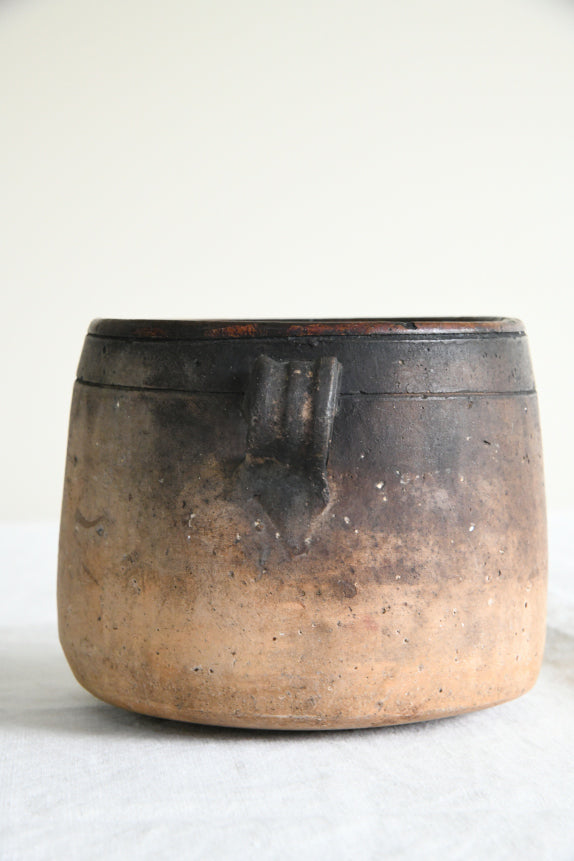 Antique French Vallauris Earthenware Cooking Pot